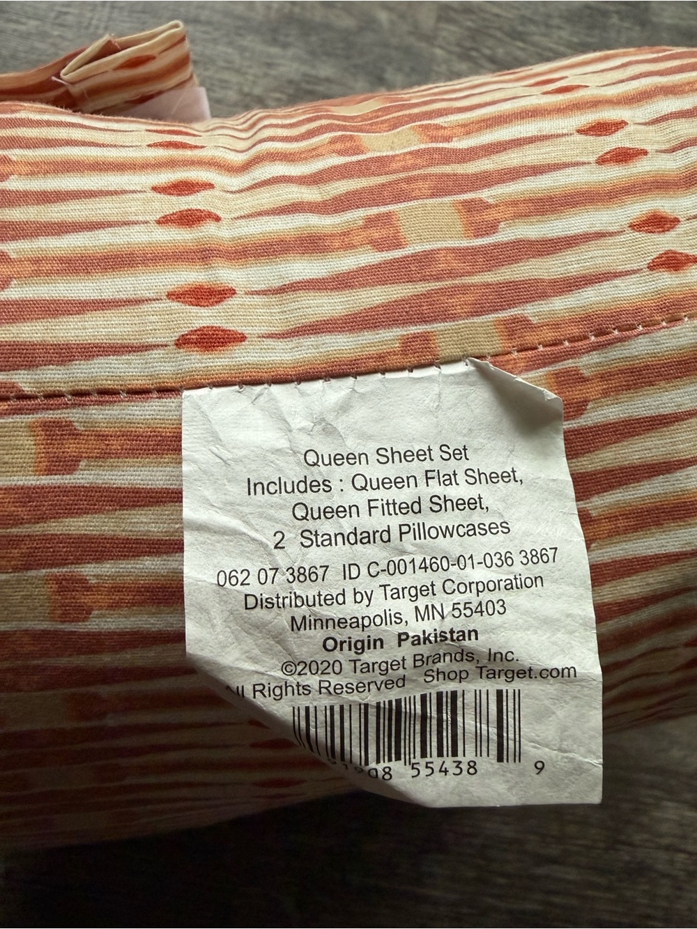 Target boho queen sheet set - rust orange - Picture 2 of 2
